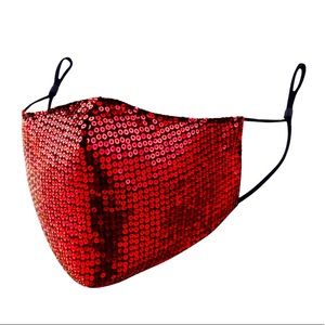 Red Bling Face Mask 🌟2/$20🌟